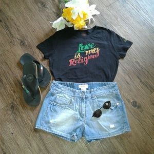 Womens Zion Rootswear Love Is My Religion Tee